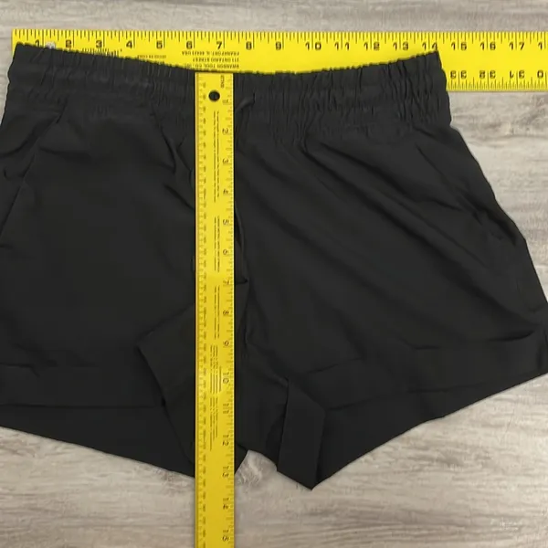 90 Degree By Reflex Black Elastic Drawstring Waist Pull On Shorts Size Small - Image 8