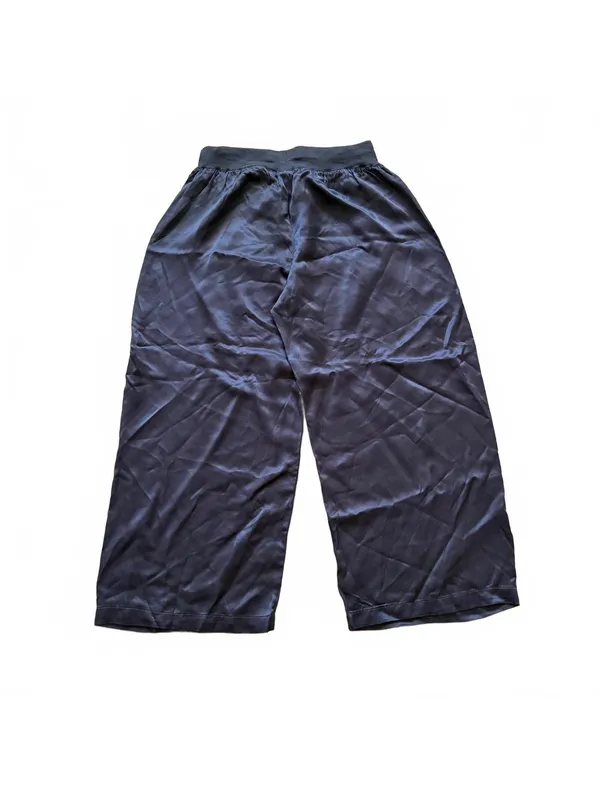 PJ Harlow Jolie Capri Satin Lounge Pants Coal Gray Women's Size Large NWT - Image 2