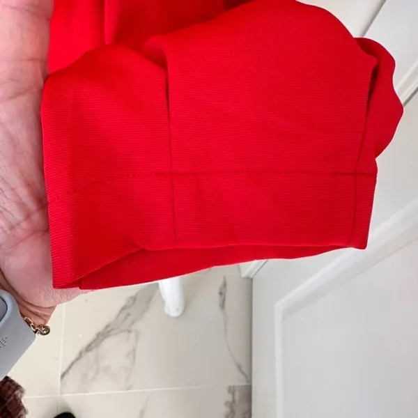 Sugarlips Such a Betty One Shoulder Red Top SZ M - Image 6