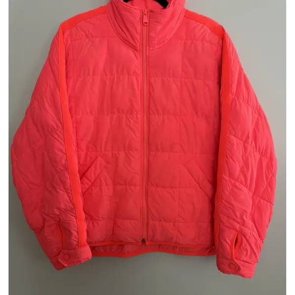 Free People Movement Pippa Packable Puffer Jacket Coral Women's Size Medium‎ - Image 5