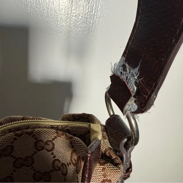 Gucci Brown GG Canvas Shoulder Bag-READ - Image 5