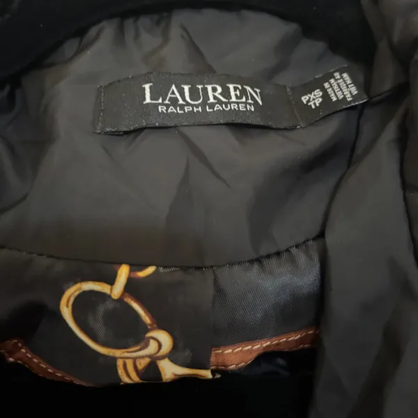 Lauren Ralph Lauren Black Quilted Long Walker Coat Jacket Petite XS PXS TP - Image 4