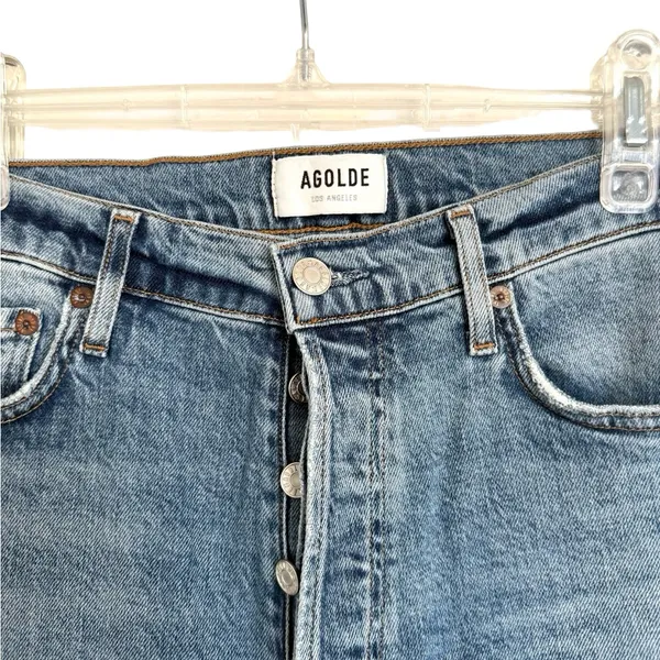 Agolde Revolve High Waist High Rise Nico Slim Jeans 28 - Image 4