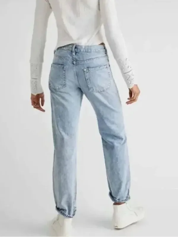 NWT Free People Bren Boyfriend Distressed Jeans - Image 2