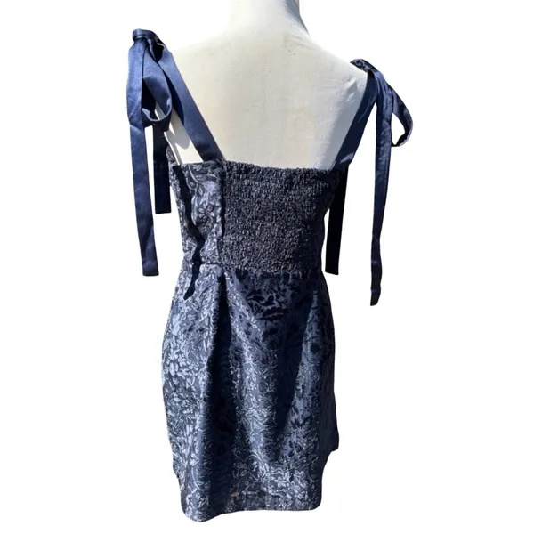 House of Harlow 1960 Velvet Floral Mini Dress Large - Image 4