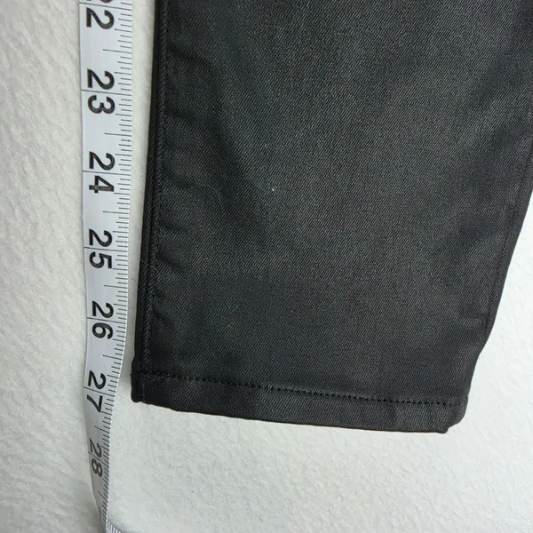 Abercrombie & Fitch Super Skinny Ankle High Rise Coated Black Jeans Size 30 / 10 - Image 8