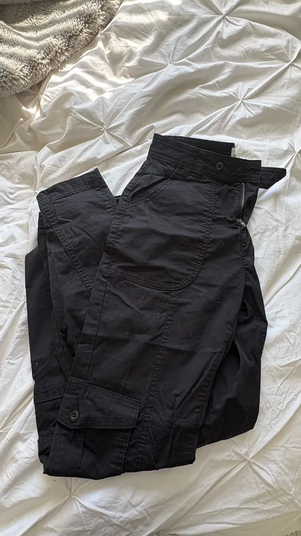 Cotton On Black Cargo Pants - Image 2