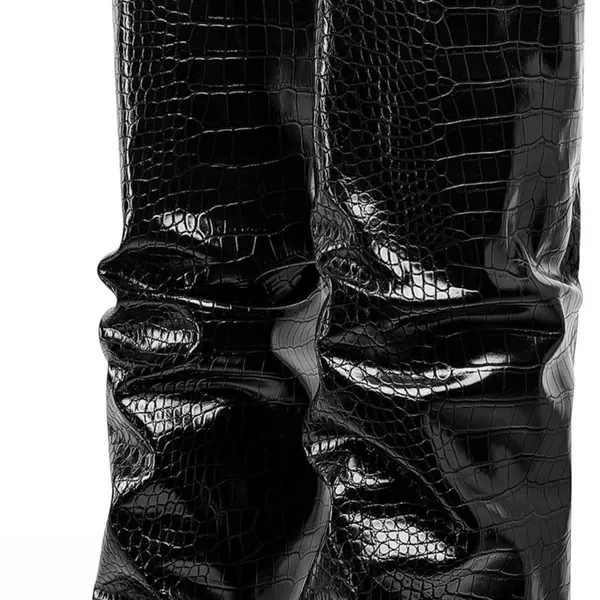 SaraIris Women's Slouchy Knee High Boots - Black, size 8 - Image 5