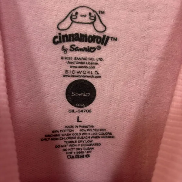Cinamarol Sanrio Kawaii Anime Cartoon Crewneck Sweater L - Image 4