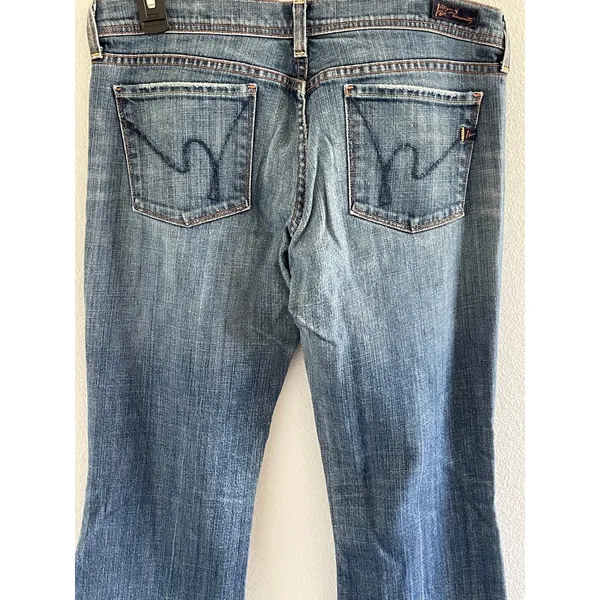 Citizens of Humanity Ingrid Low Rise Flare Jeans Y2K Stretch Denim 30 - Image 8