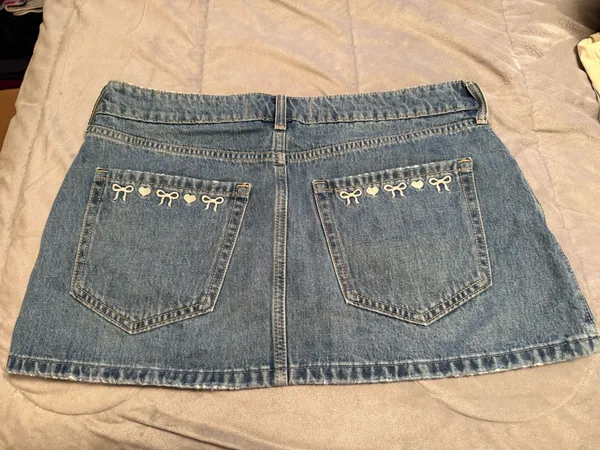 Hollister Jean Skirt Mini Y2K - Image 2