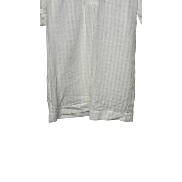 Anthropologie Women Mini Dress V-Neck Tiered 3/4 Sleeve‎ Tunic White Size XS NWT - Image 4