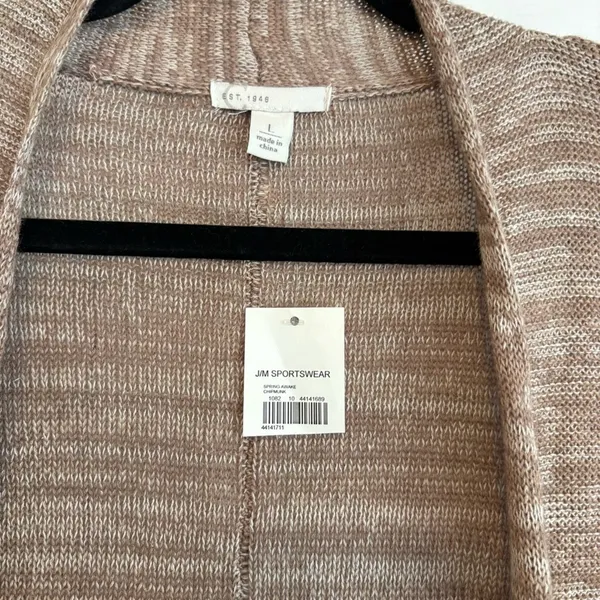 Cato Tan And Cream Cardigan‎ Size Large - Image 4
