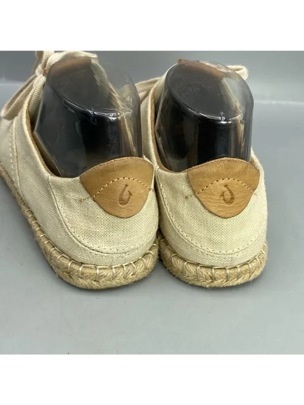 OluKai Kaula Pa'a Lī 20463-2020 Espadrille Shoes Women 6.5 Beige Casual Shoe - Image 4
