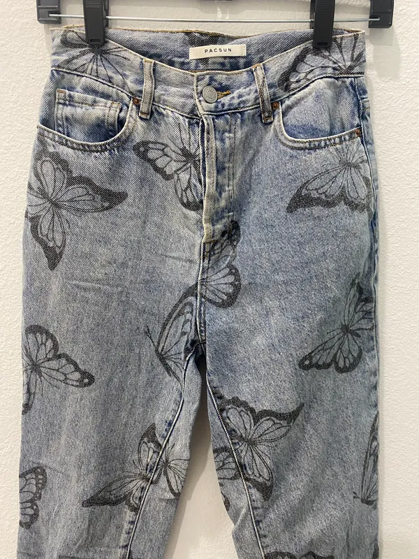 PacSun Buttlerfly High Rise Straight Jeans Size 25 - Image 4