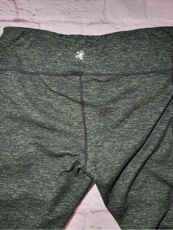 Sweetflexx Resistance Band Leggings Fat Burner Green Spacedye Size XL 14 Gym Fit - Image 12
