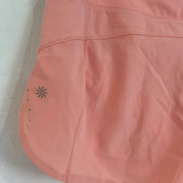 Athleta ‎ Women's High Rise Run with It 2.5" Shorts Peach Size Large Gym Workout - Image 5