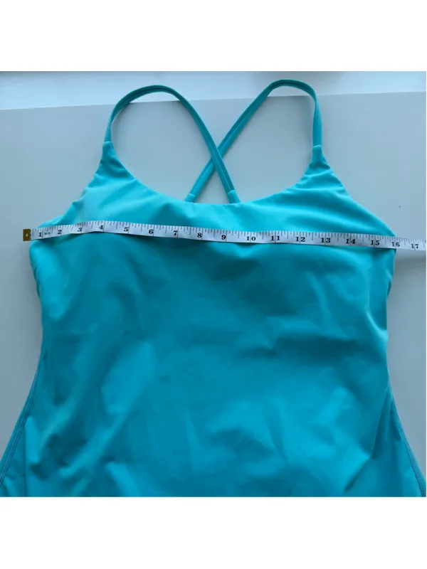 Halara Turquoise Blue 2-in-1 Active Tennis Dress Built-In Shorts Size M - Image 8