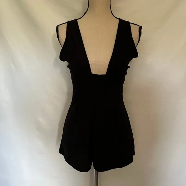 The Impeccable Pig Y2K Plunge Womens omper Sz S Strappy Resort Cross Back Club - Image 11