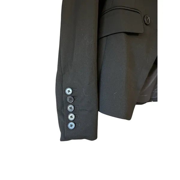 Banana Republic‎ Womens Suit Coat Blazer Black Size 2 - Image 5