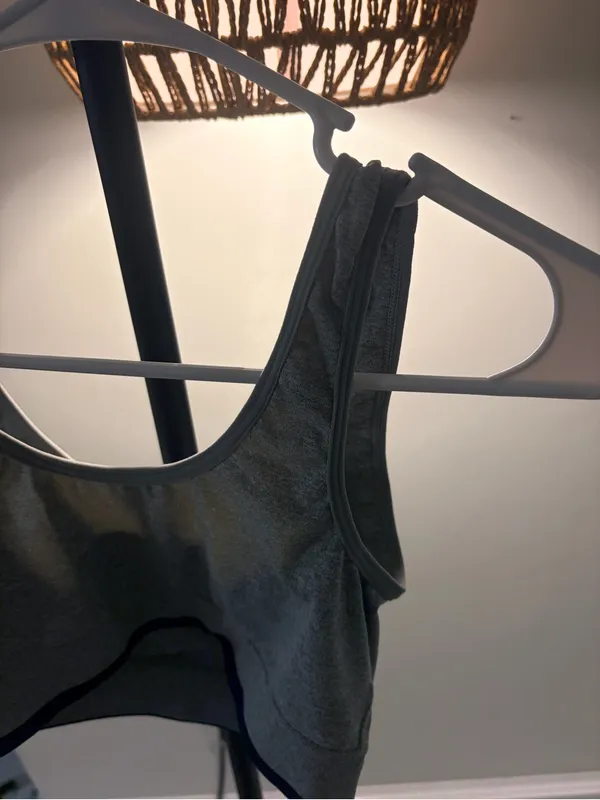 Lucky Brand Heather Gray Sports Bralette - Image 6