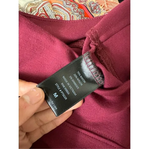 Burgundy leggings Red Size M - Image 5