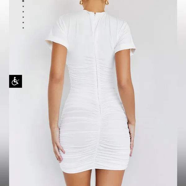 Mistress rocks exhale dress in white - Image 12
