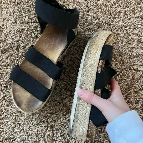 Women's Black Sandals - Image 4