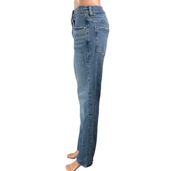 Madewell 90s Straight Women's Blue High Waisted Medium Wash Denim Jeans Size 27 - Image 2