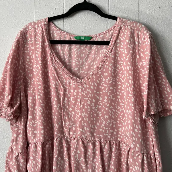 Dip Womens Top 3X Ruffle Hem Lightweight Relaxed Fairy Cottagecore Feminine - Image 3
