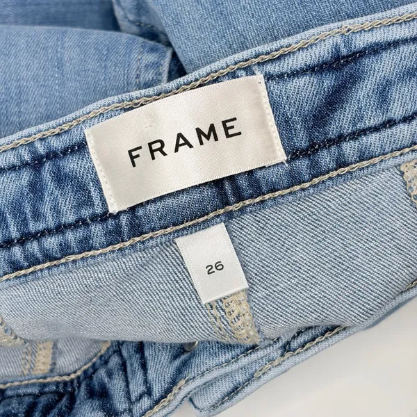 Frame Daphne Braided Wide Leg Crop Jeans - Image 4