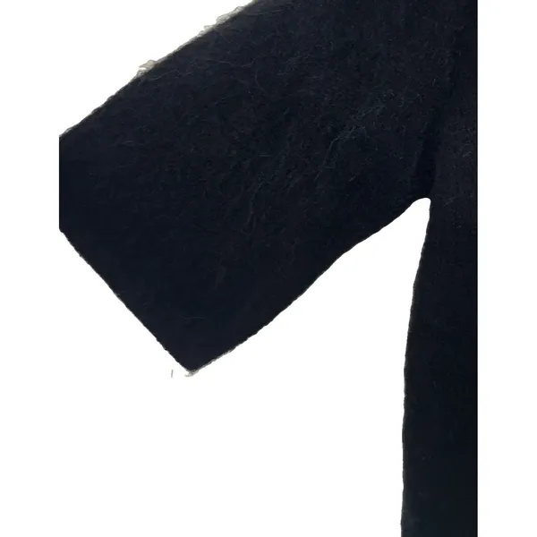Stockholm Atelier & Other Stories Black Small Collard Knit Cardigan Sweater Wool - Image 6