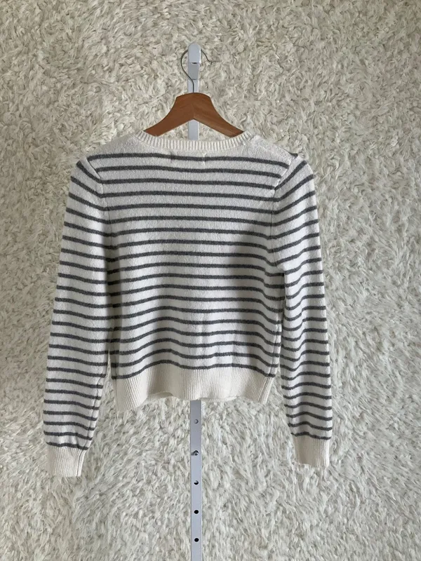 MAY BERRIES WOMEN'S SOFT STRIPED CARDIGAN~SIZE SMALL - Image 6