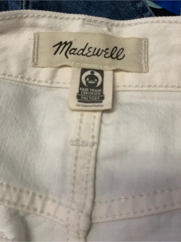 Madewell Cream High-Rise SuperWide-Leg Jeans with Button-Front Size-29 Quiet Lux - Image 2