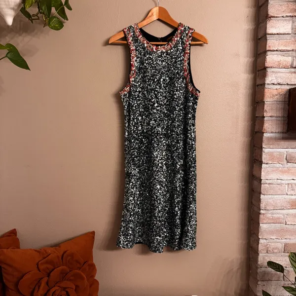 Anthropologie | Varun Bahl Sequin Sleeveless Dress - Image 3