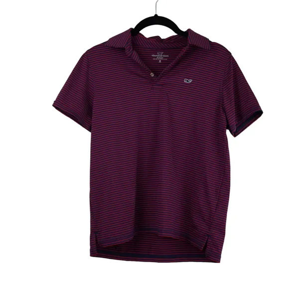 Vineyard‎ Vines Sankaty Polo Women Medium Striped Performance Preppy Indie - Image 2