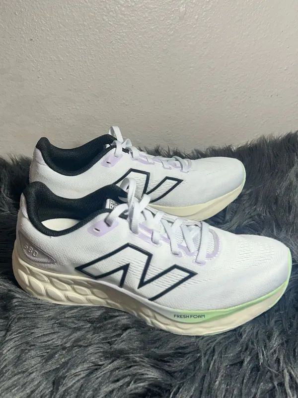 New Balance Fresh Foam 680v8 White Grey Matter Taro Women's Sz 9 Men 7.5 - Image 9
