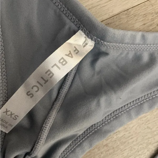 Fabletics Gray Sleeveless Fitted Tank Top - Image 2