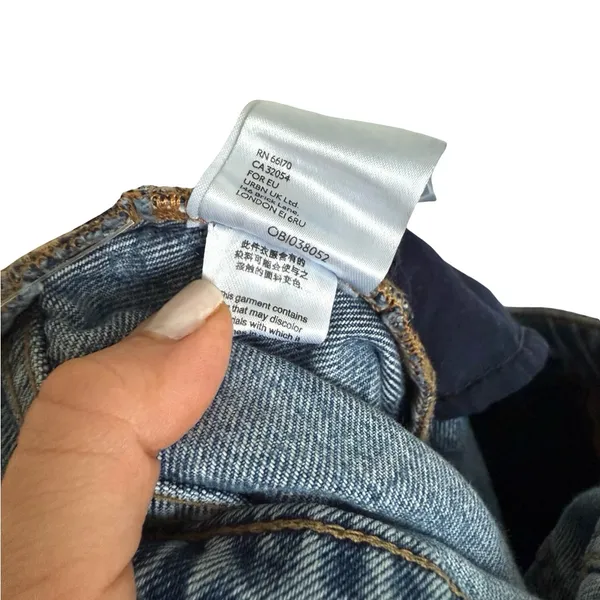 Free People We The Free Revolve Dakota Straight Leg High Waist Jean Pants‎ 28 - Image 9