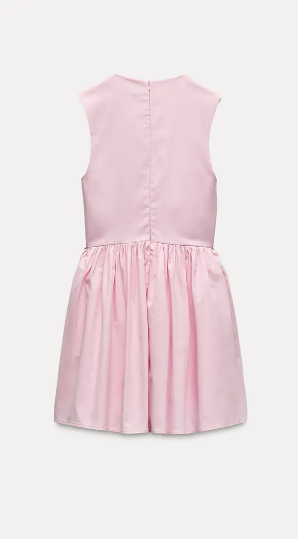 Elegant Pink Sleeveless Dress - Image 6