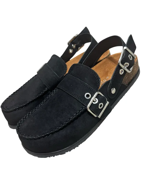 COCONUTS BY MATISSE Tyler Faux Suede Mules 8 Black $95 Retail NEW - Image 4