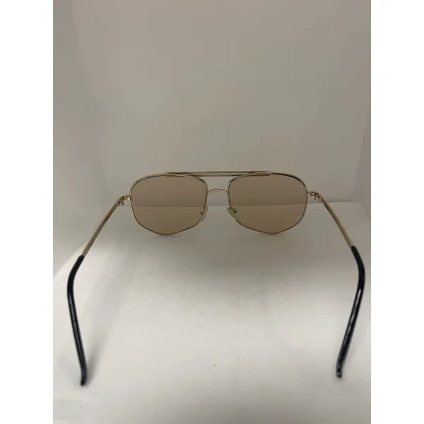 Sunglasses Gold Metal‎ Designer Fashion Frame Champagne Tone Gradient D17 - Image 3