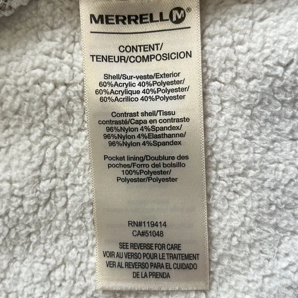 Merrell Medium Transition Sherpa Full Zip Sweater Jacket - Image 6