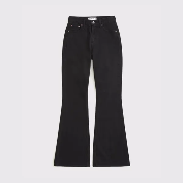 Abercrombie | The Flare Vintage Stretch Ultra High Rise Jeans in Black - Image 3