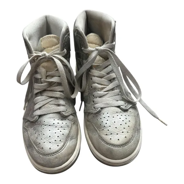 Jordan 1 Retro High OG‎ Metallic Silver FN6622-001 Womens 8 Sneakers - Image 9