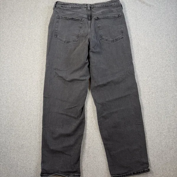 Old Navy Women's Size 12 High Rise O.G. Loose Fit Black Denim Jeans - Image 8