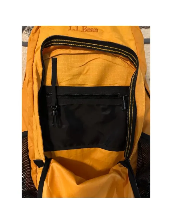 L.L. Bean Yellow Backpack with Black Accents - Image 4