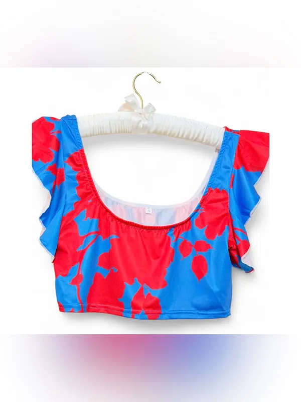 Amazon Women’s 2 piece Floral Print Crop Top & Maxi Size Small - Image 6