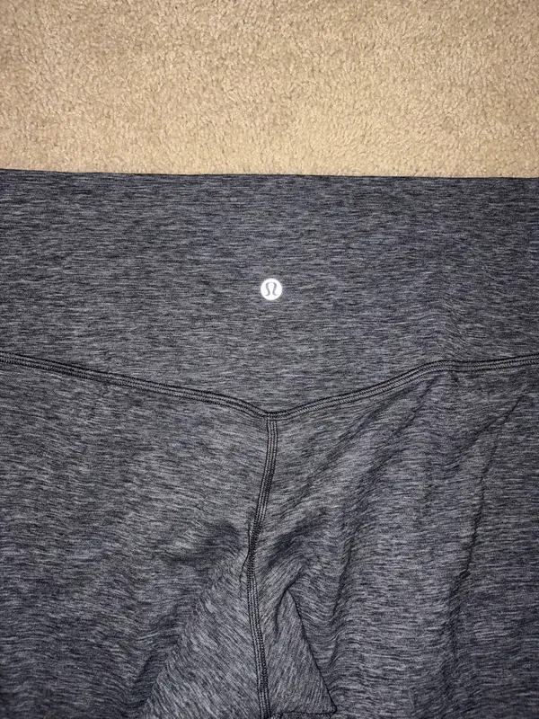 Lululemon Leggings Heathered Grey 12 - Image 3