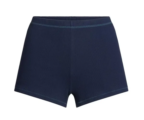 Skims Cotton rib loose short Color navy - Image 2
